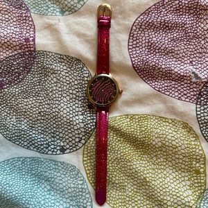 Betsey Johnson watch pink band
